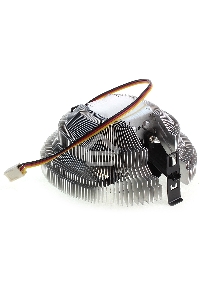Кулер для процессора Crown CM-80 v2 серебристый/черный, 75 мм, алюминий, 2200 об/мин, 22 дБ, 3 pin, 65 Вт, 42 мм