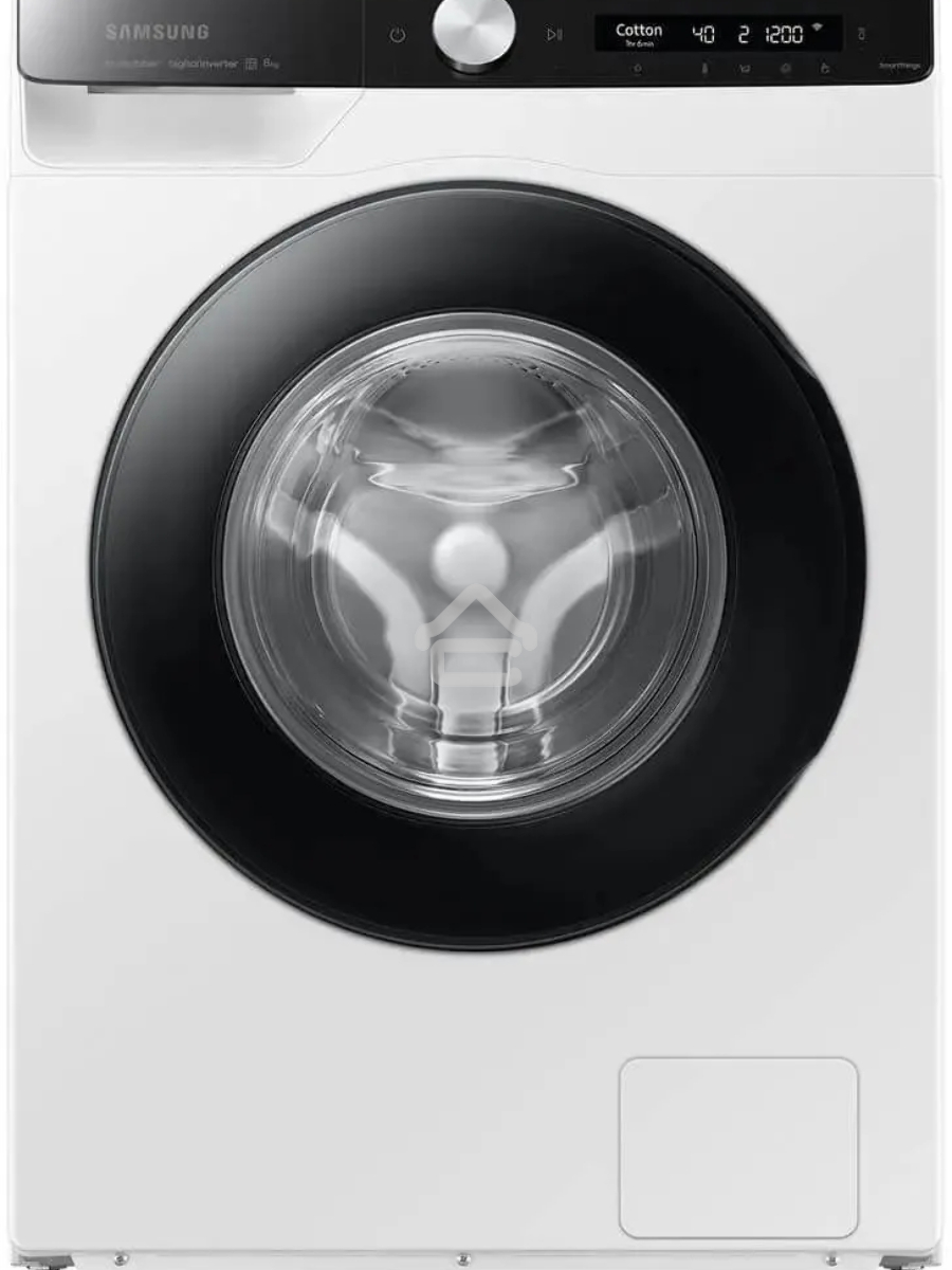 Стиральная машина Samsung WW80AG6S28AELP белый, загрузка фронтальная 8 кг, 1200 об/мин, класс: A+++