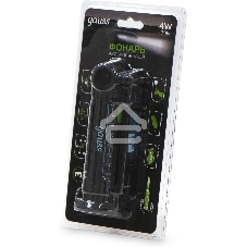 Фонарь автомобильный Gauss GFL803 черный 4Вт лам.:светодиодный встроенный аккумулятор