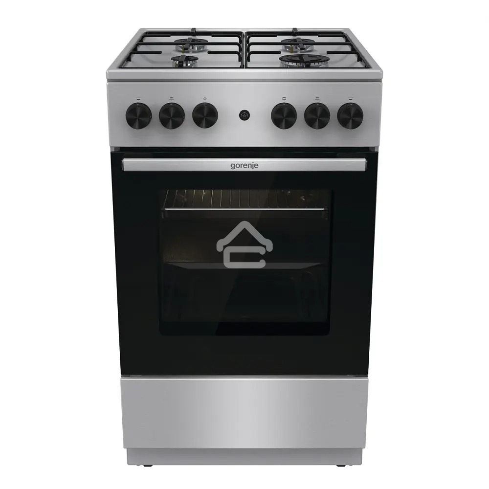 Плита газовая Gorenje GGI5A21XJ серебристый, конфорок 4 газовых, духовка 61 л, 50 см x 85 см x 59.4 см