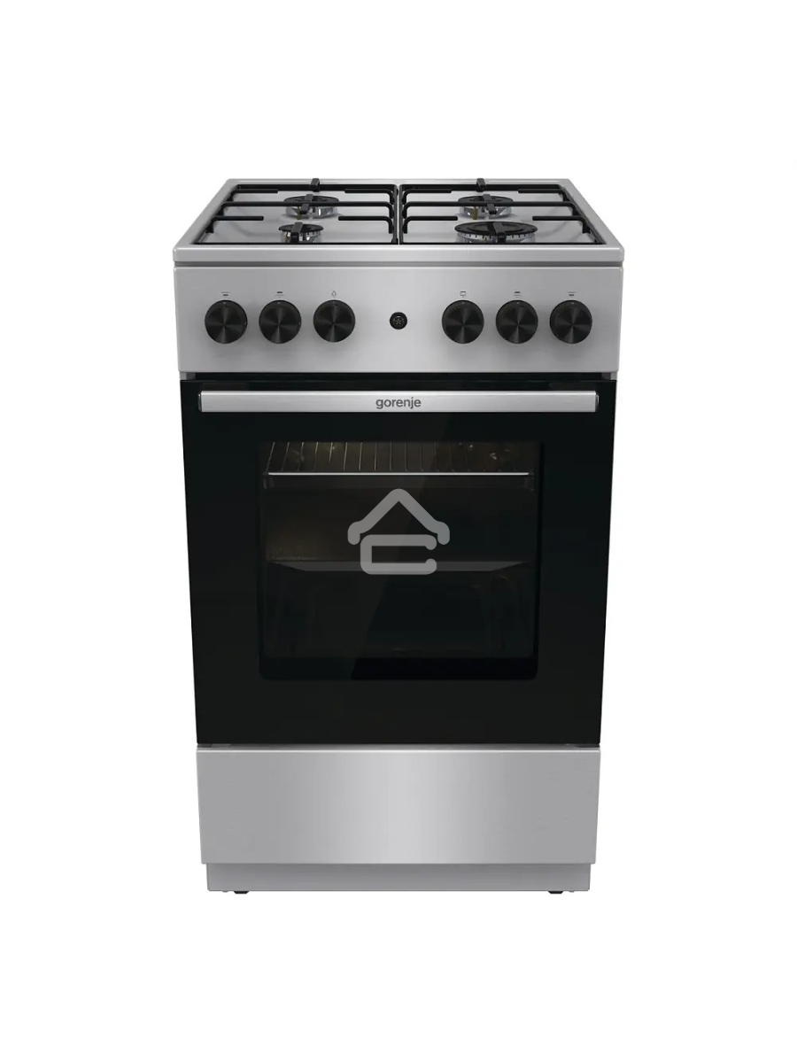 Плита газовая Gorenje GGI5A21XJ серебристый, конфорок 4 газовых, духовка 61 л, 50 см x 85 см x 59.4 см