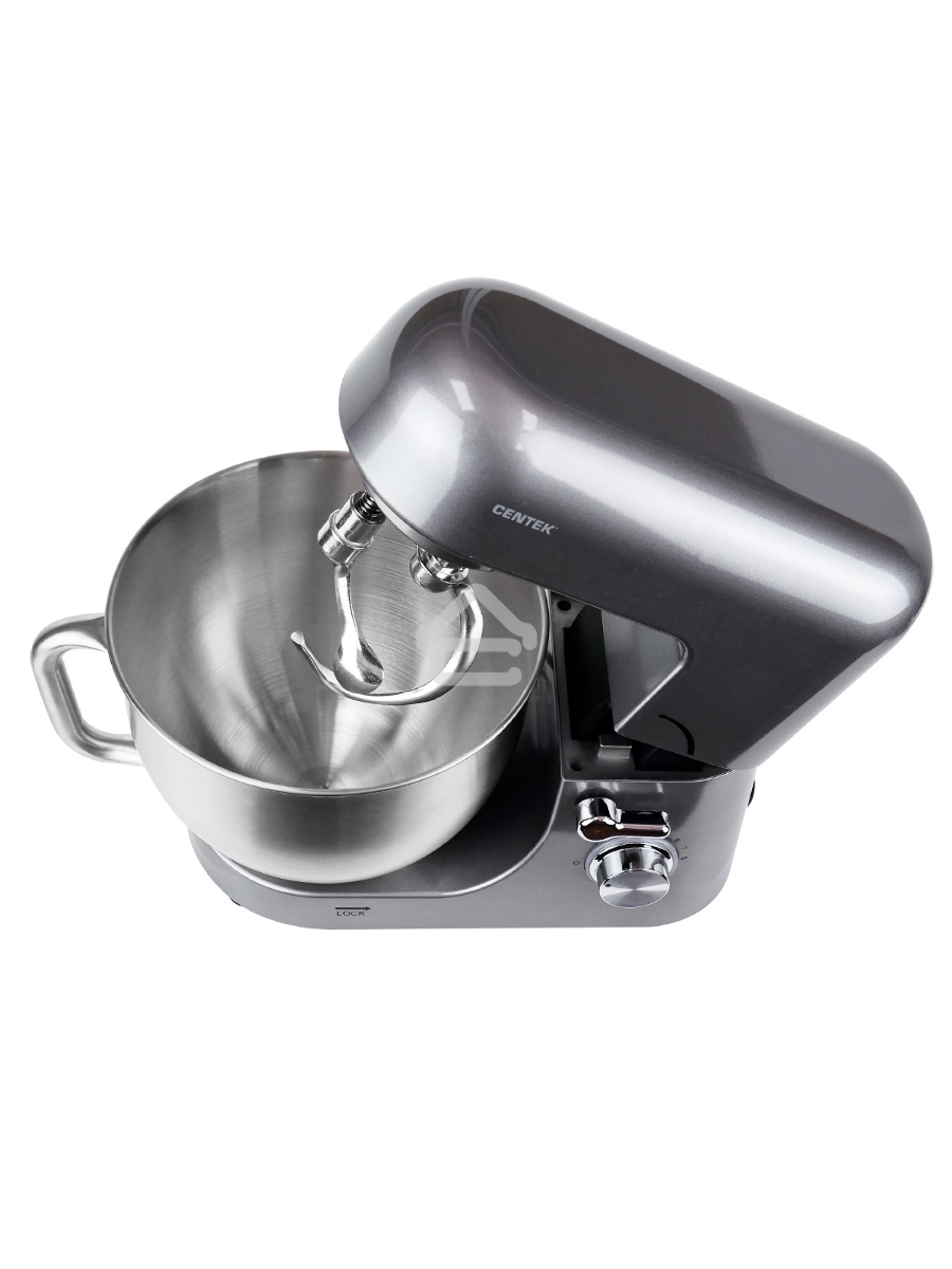 Миксер планетарный Centek CT-1151 (хром/серый)