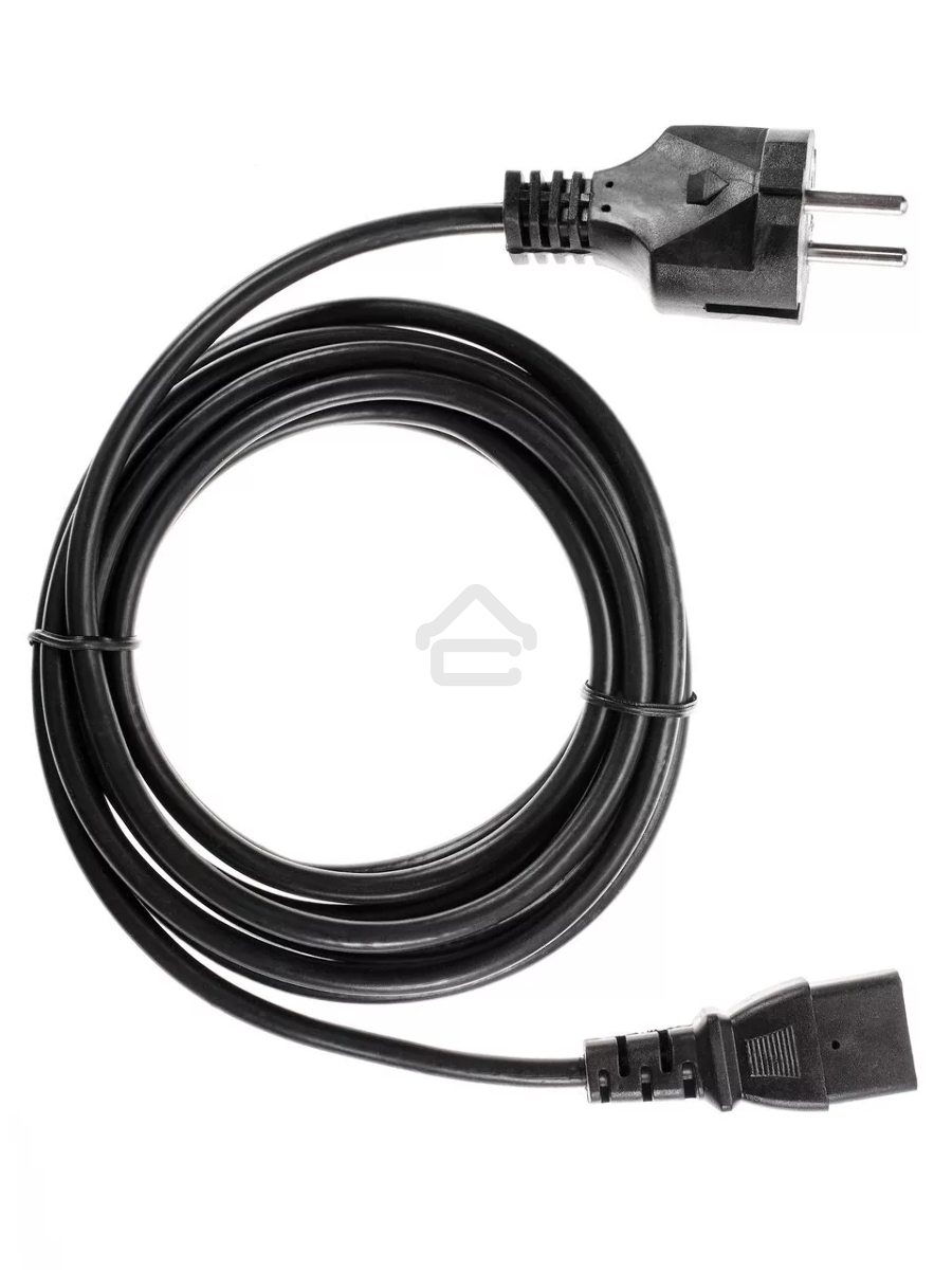 Кабель компьютер - розетка 3m 220V (Европейский стандарт) VCOM/TELECOM