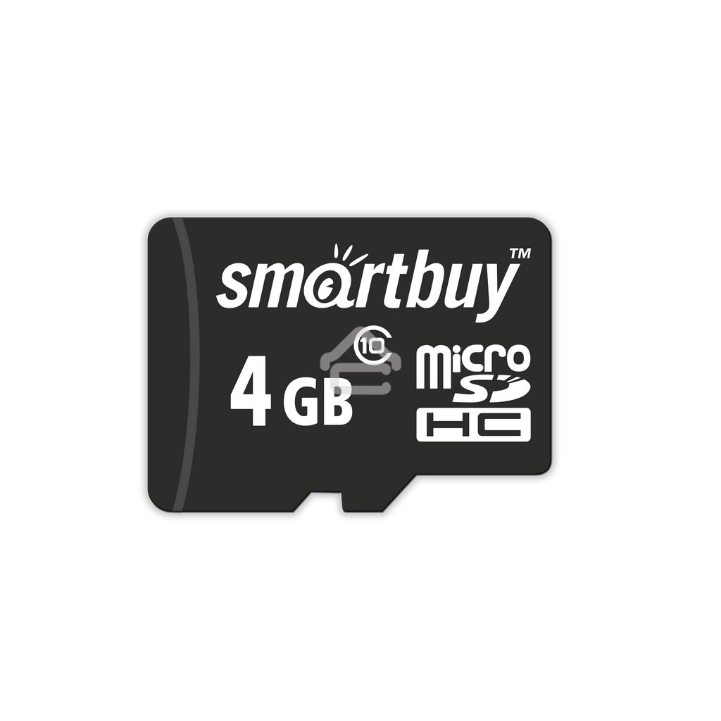 Флеш карта microSD 4Gb Smartbuy microSDHC Class 10 (SD адаптер)