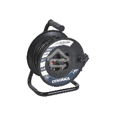 Катушка IEK GENERICA УК20 с т/з 4 места 2P+PE/20м 3х1,0 мм2 GENERICA