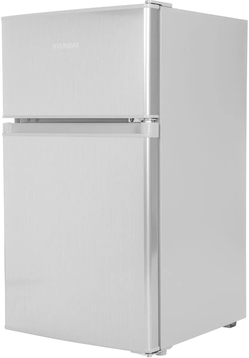 Холодильник Hyundai CT10021H серебристый двухкамерный 60/25л морозилка сверху, капельная система