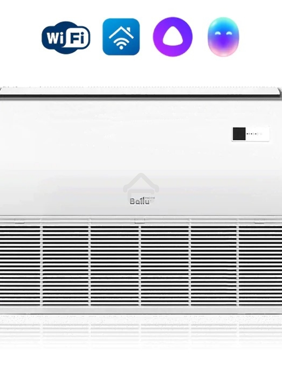 Блок внутренний напольно-потолочной сплит-системы Ballu BLC_CF/in-24HN1_21Y 24000 BTU, 70 м², 42 дБ, охлаждение, обогрев, осушение, белый