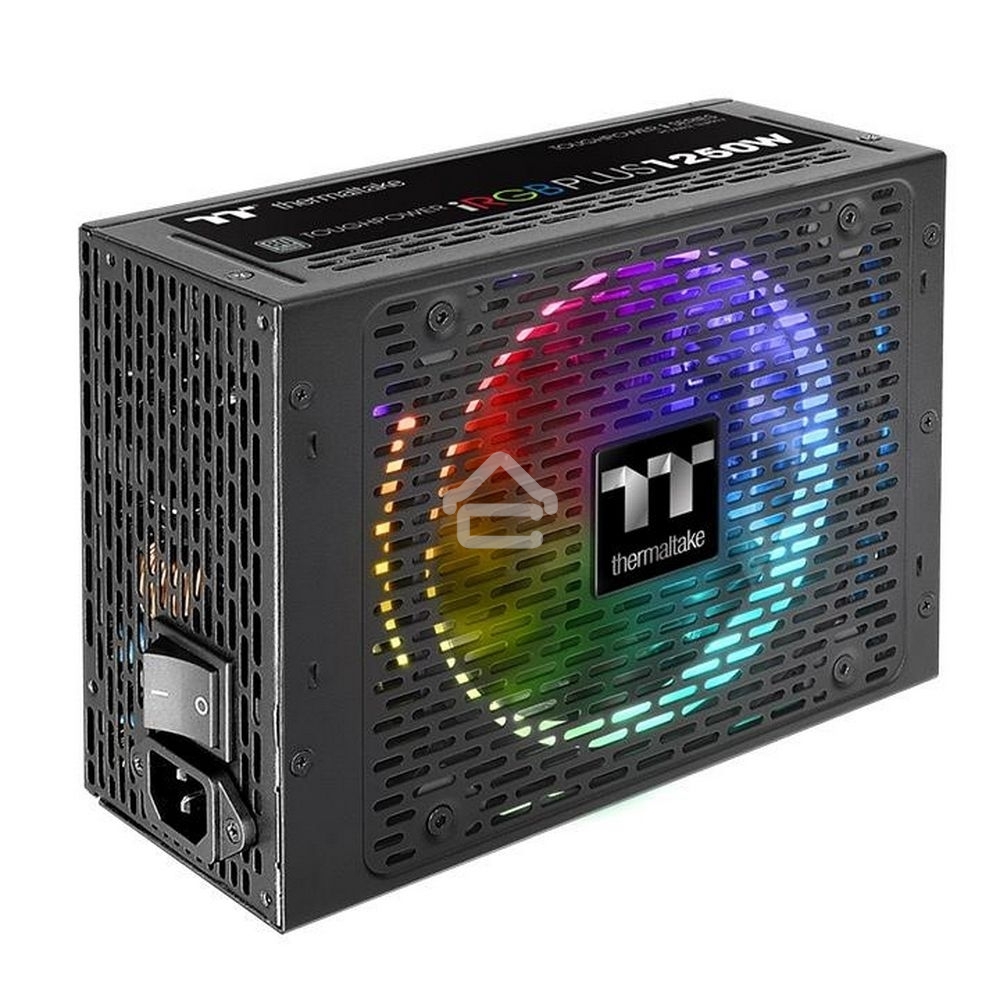 Блок питания Thermaltake ToughPower iRGb PLUS (PS-TPI-1250F3FDTE-1), 1250Вт, 80 PLUS Titanium, 140мм, модульный, черный