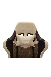 Кресло игровое Бюрократ VIKING 7 KNIGHT BR FABRIC коричневый текстиль/эко.кожа крестовина металл/пластик