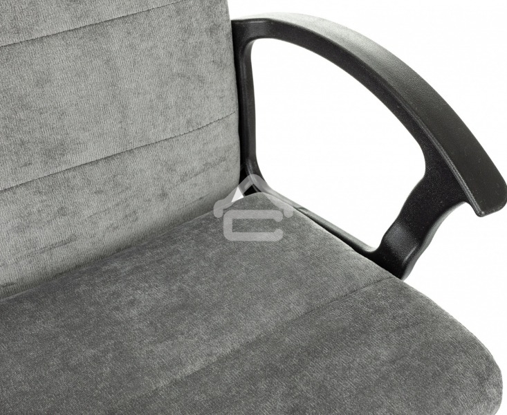 Кресло офисное Бюрократ Triest Fabric серый Light-19 крестов. металл черный