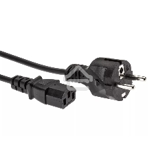 Кабель компьютер - розетка 3 м 220V (Европейский стандарт) VCOM/TELECOM