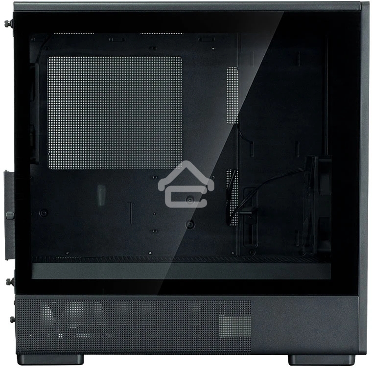 Компьютерный корпус Zalman P10 NAMU, MATX, BLACK, WINDOW, FRONT COVER WALNUT, 2x3.5