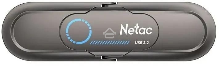 Флешка USB Netac US9 (NT03US9C-512G-32TA), 512Gb, USB 3.2 Gen2 Type-A/USB Type-C, R/W 1000/900, серебристый