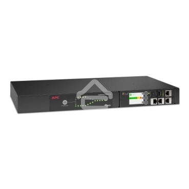 Стоечный автоматический переключатель ввода резерва APC Rack ATS, 230V, 16A, C20 in, (8) C13 (1) C19 out