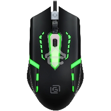 Мышь проводная Oklick 398G черный, 2400 dpi, USB, кнопки - 4