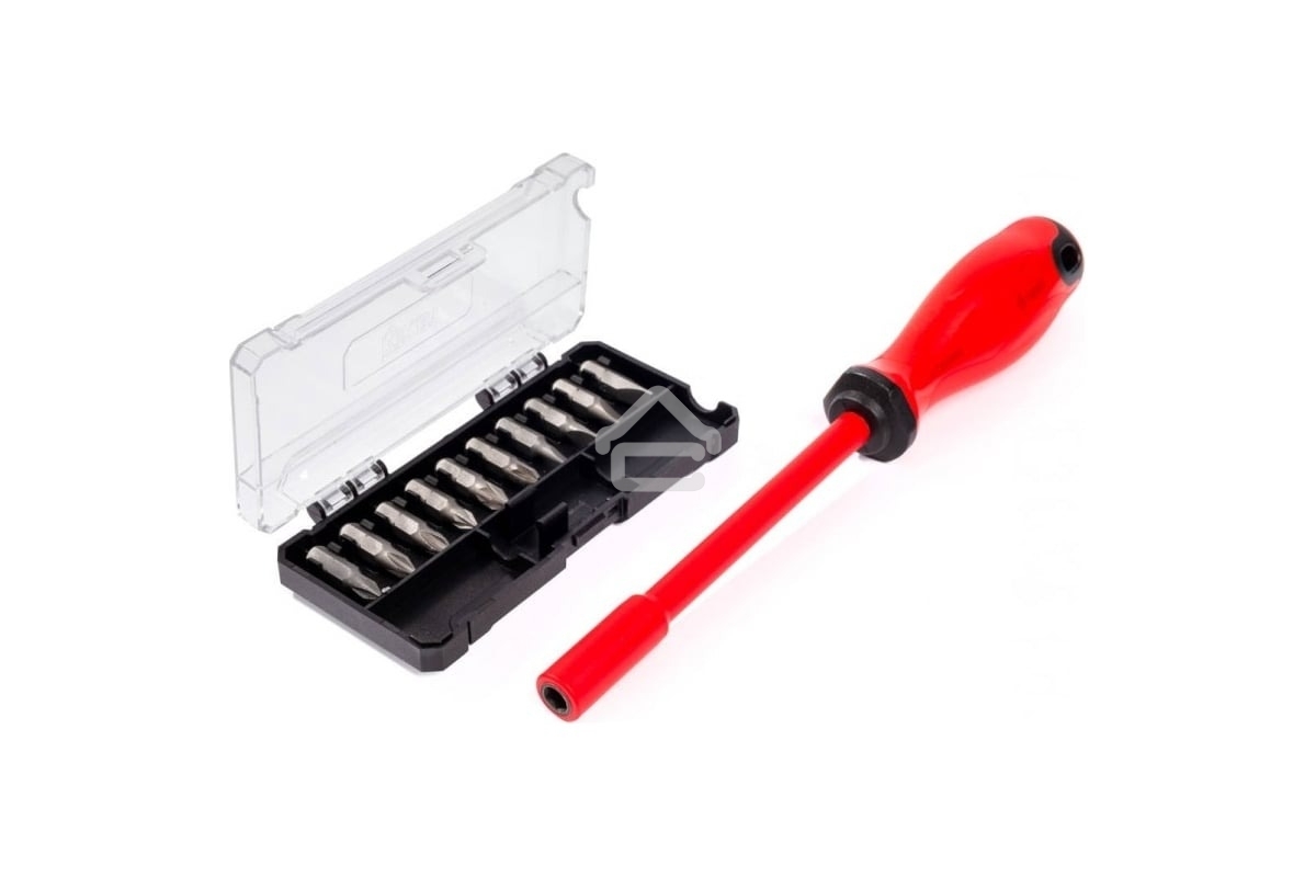 Диэлектрическая отвертка с набором бит НИО-2210 серия ПРОФИ