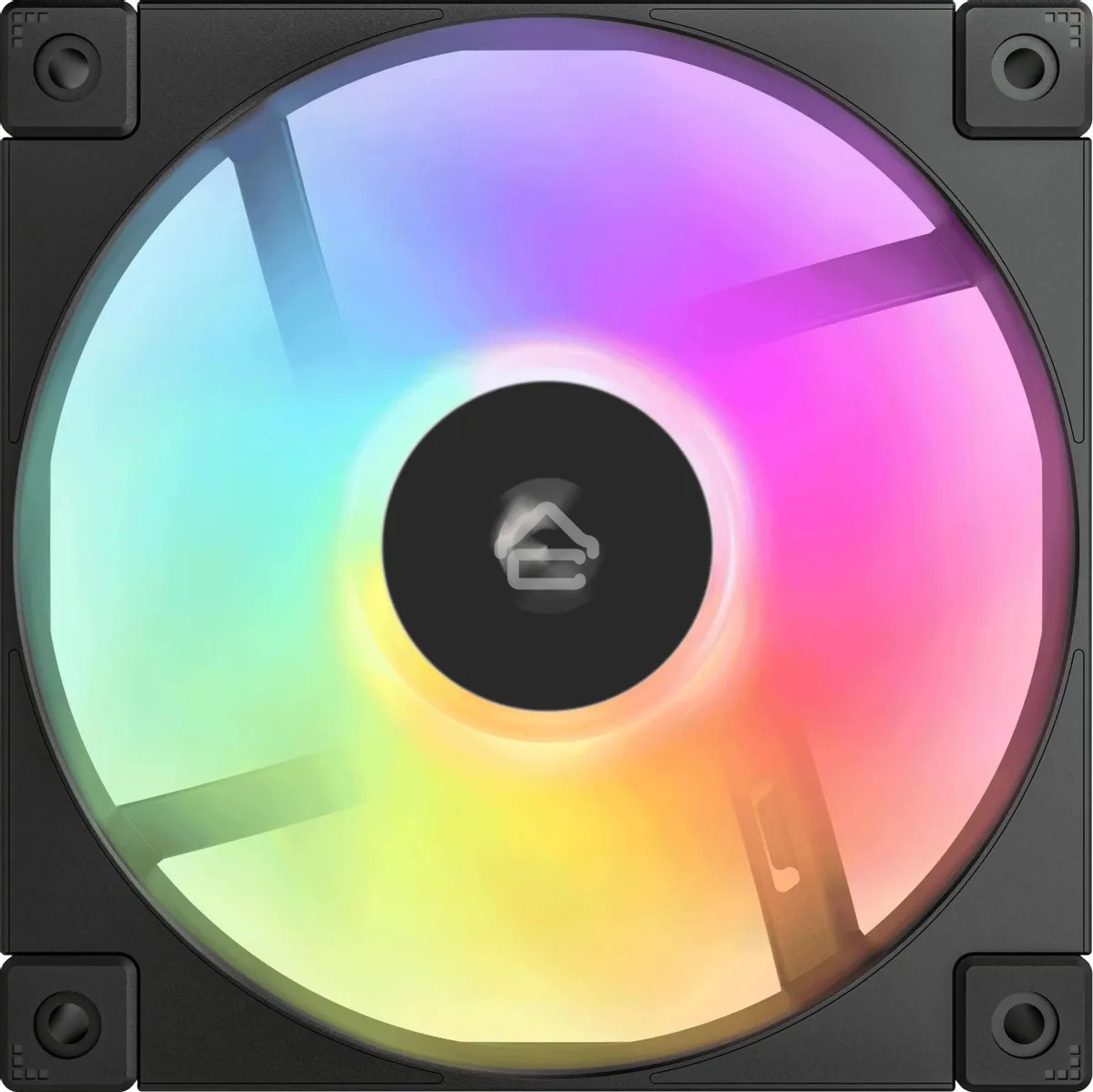 Вентилятор для корпуса DEEPCOOL FD12 черный, 120 мм, 2050 об/мин, 26.9 дБ, 4 pin