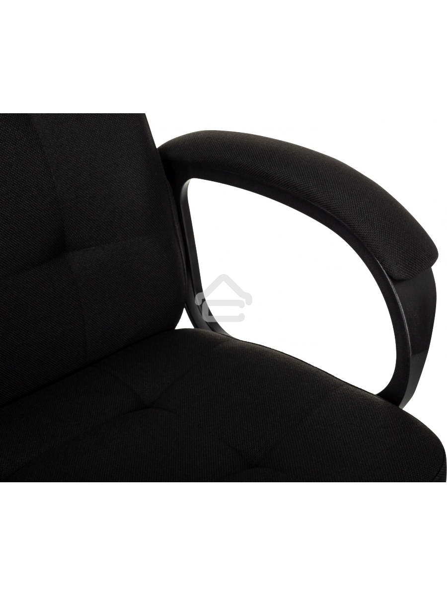 Кресло руководителя Бюрократ CH 002 Fabric 3C11 черный, крестов. пластик