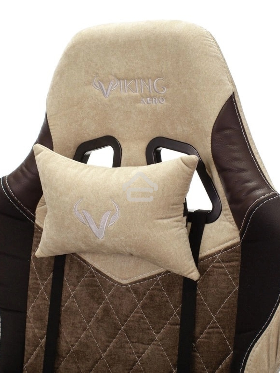 Кресло игровое Бюрократ VIKING 7 KNIGHT BR FABRIC коричневый текстиль/эко.кожа крестовина металл/пластик