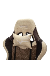Кресло игровое Бюрократ VIKING 7 KNIGHT BR FABRIC коричневый текстиль/эко.кожа крестовина металл/пластик