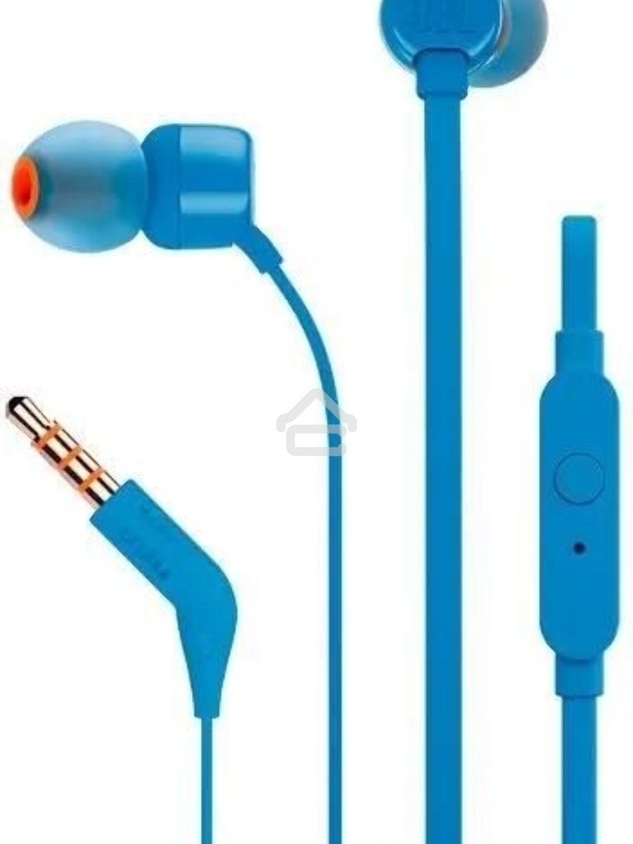 Наушники JBL Tune 110, 3.5 мм, внутриканальные, синий