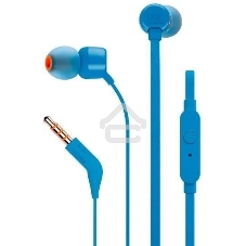 Наушники JBL Tune 110, 3.5 мм, внутриканальные, синий