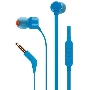 Наушники JBL Tune 110, 3.5 мм, внутриканальные, синий