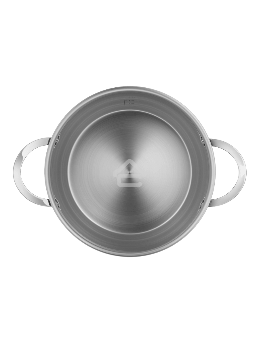 Кастрюля Maunfeld GERDA MCS25S07 из нержавеющей стали со стеклянной крышкой, 18 см, 2,5 л.