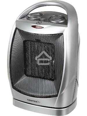 Тепловентилятор Centek CT-6021 серый/черный, 750/1500 Вт, 15 м2, термостат