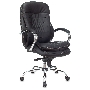Кресло руководителя Бюрократ T-9950/BLACK-PU сиденье черный, искусственная кожа, крестовина хром