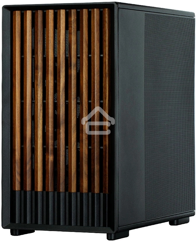 Компьютерный корпус Zalman P10 NAMU, MATX, BLACK, WINDOW, FRONT COVER WALNUT, 2x3.5