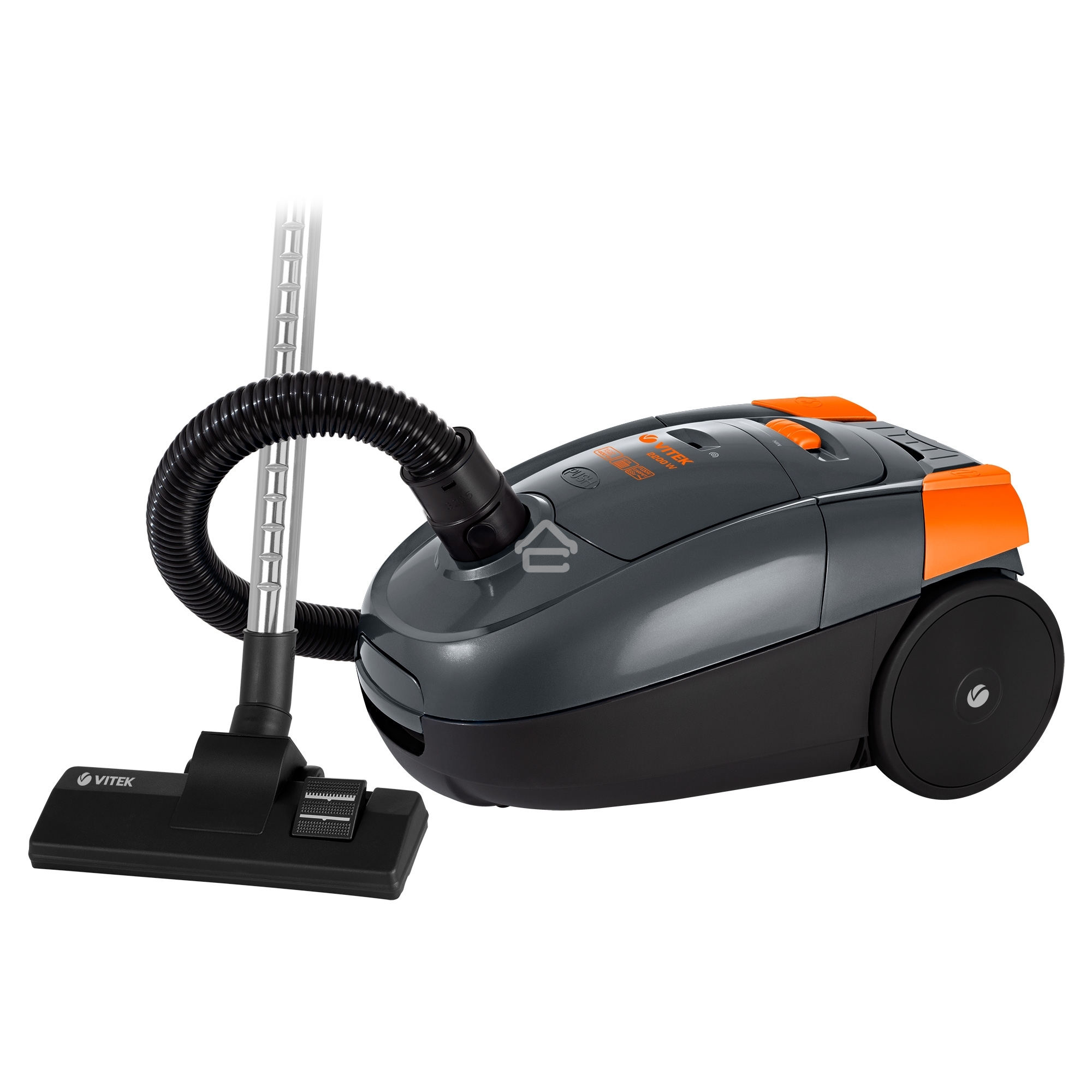 Пылесос Vitek VT-1819 серый, 400/1400Вт, уборка сухая, пылесборник мешок 3 л