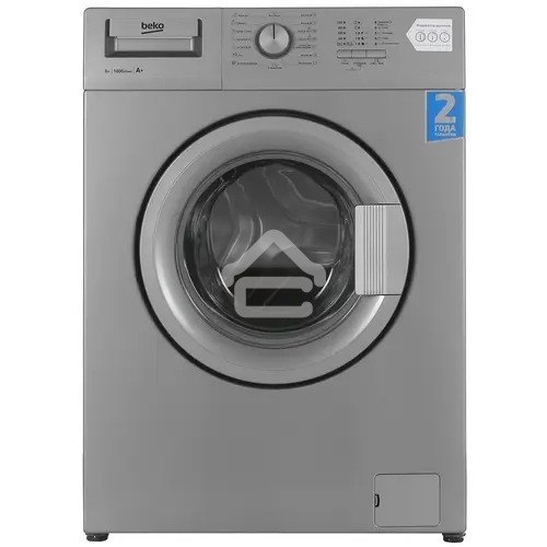 Стиральная машина Beko WRE 65P1 BSS серебристый, загрузка фронтальная 6 кг, 1000 об/мин., класс: А
