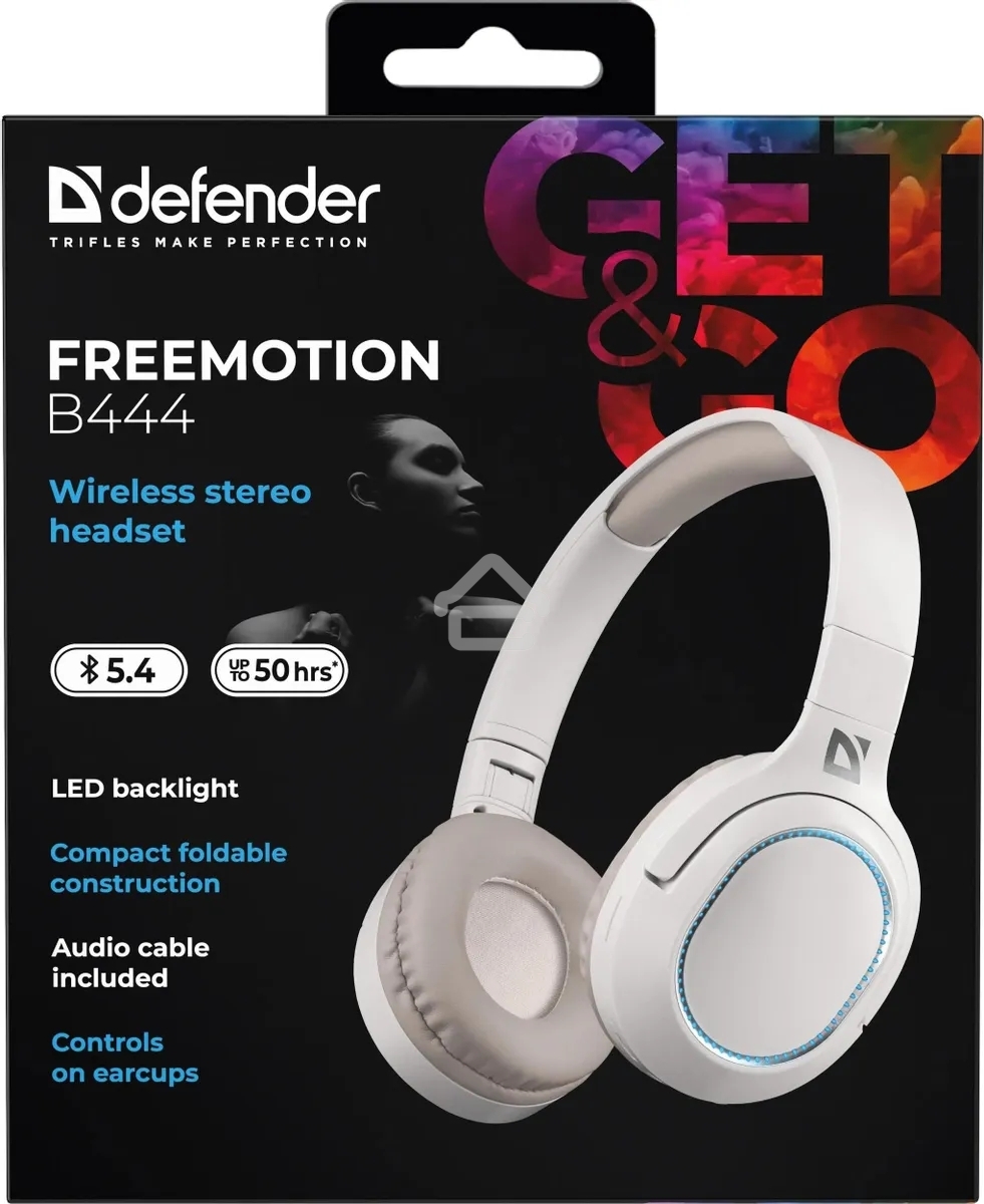 Гарнитура клавиатура Defender FreeMotion B444 бежевый, микрофон, Bluetooth