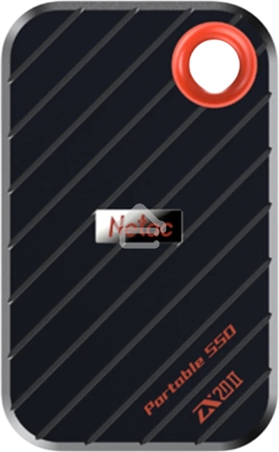 Внешний SSD Netac ZX20 II, 512 Gb, USB 3.2 Gen 2x2 Type-C, R/W 2000/1800, черный