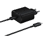 Блок питания (сетевой адаптер) Amperin USB-А, USB-C (YDS-TC045-011) 45W, черный