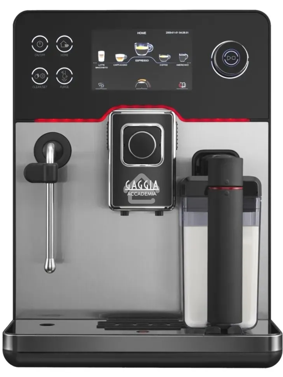 Кофемашина автоматическая Gaggia RI9782/01 NEW ACCADEMIA INOX серебристый/чёрный, молотый/зерновой, 1.6 л, 1400 Вт, 15 Бар