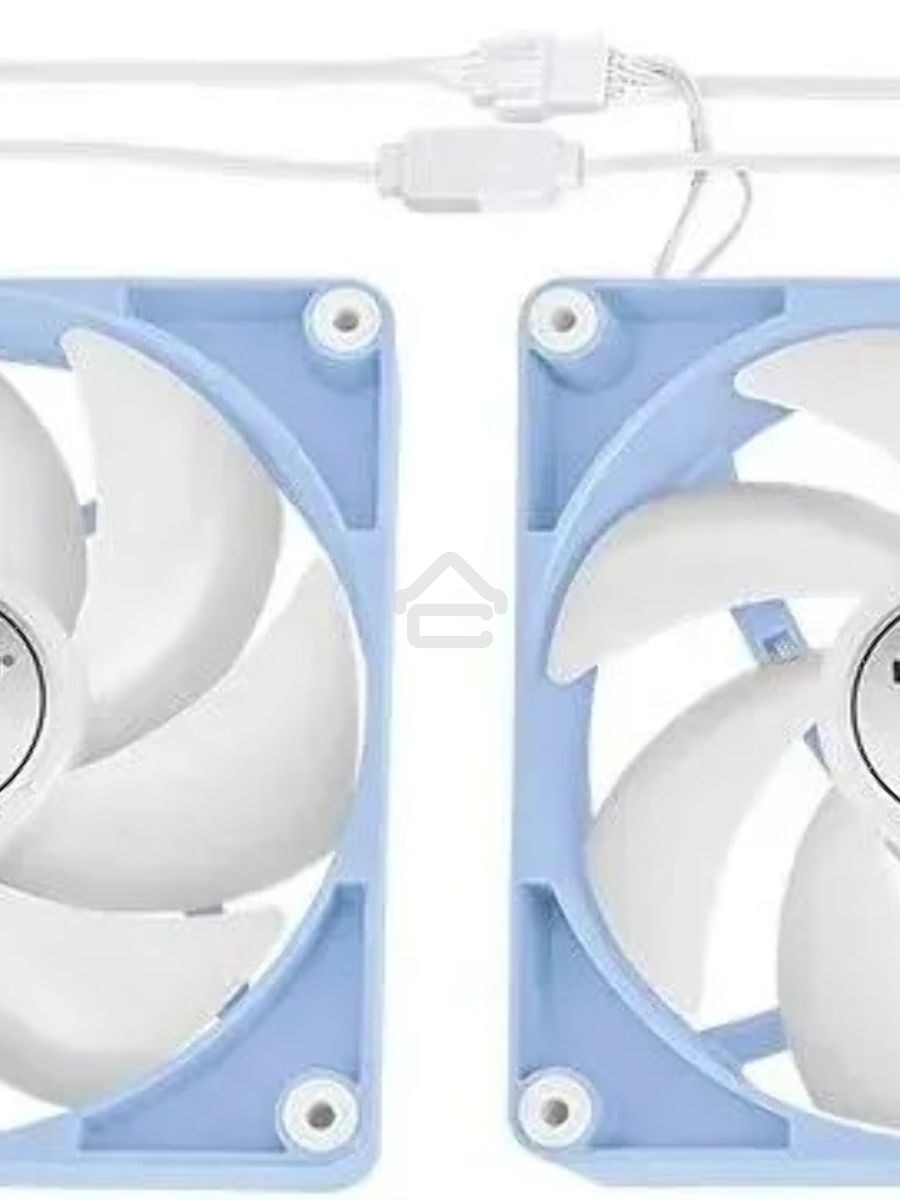 Комплект вентиляторов для корпуса Thermaltake CT120 ARGB (2 шт.) голубой, 120 мм, 2000 об/мин, 25.8 дБ, 4 pin