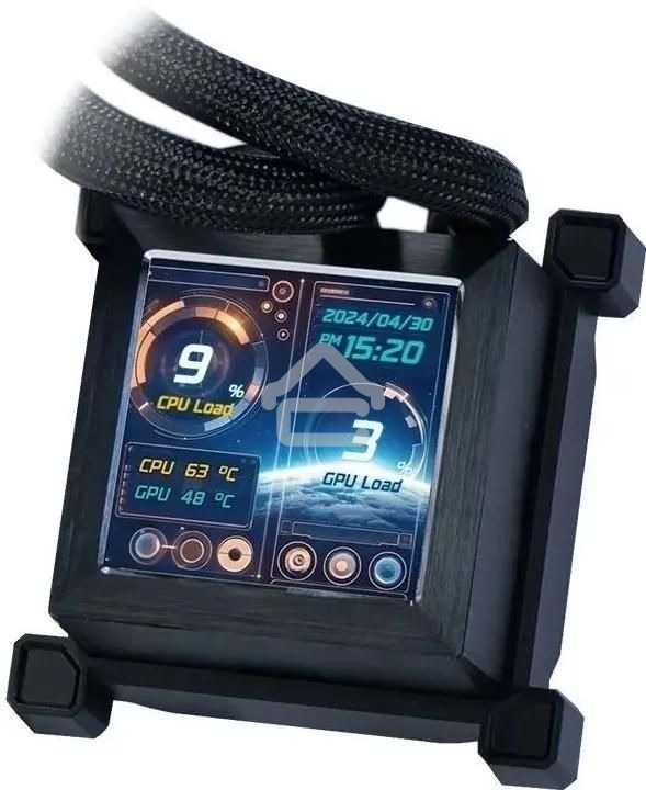 Система жидкостного охлаждения Lian-Li HydroShift LCD 360S Soc-AM5/AM4/1700 черный 4-pin 29.8dB Al+Cu LCD 330W Ret (G89.GHSLCD36SB.R0)