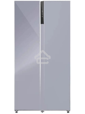 Холодильник LEX LSB530SLGID серебристый двухкамерный 283/183л морозилка слева, No Frost, Side by Side