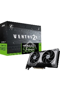 Видеокарта MSI PCI-E 5.0 RTX 5060 Ti 16G VENTUS 2X OC PLUS NVIDIA GeForce RTX 5060TI 16Gb 128bit GDDR7 2617/28000 HDMIx1 DPx3 HDCP Ret