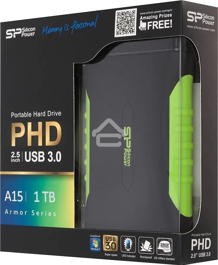 Внешний жесткий диск Silicon Power Armor A15 USB 3.0 1Tb 2.5