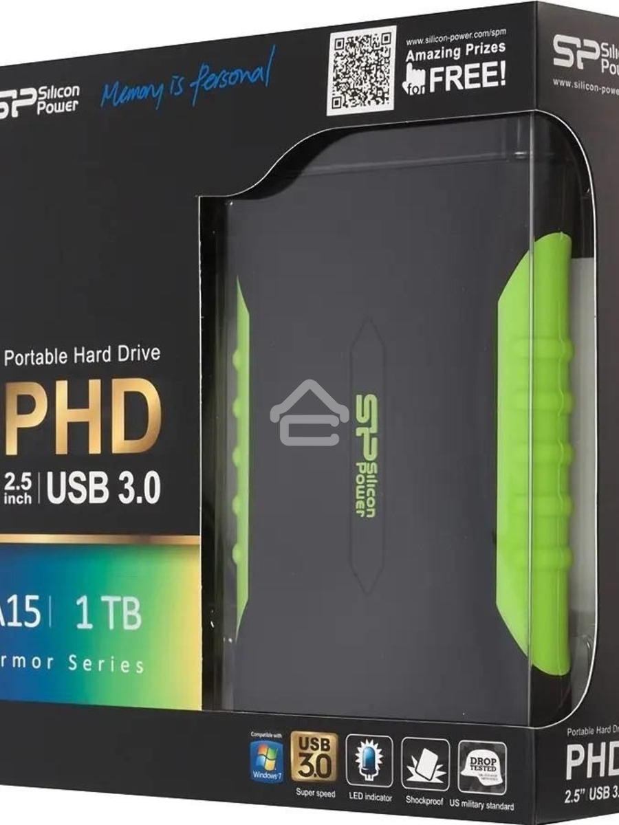 Внешний жесткий диск Silicon Power Armor A15 USB 3.0 1Tb 2.5