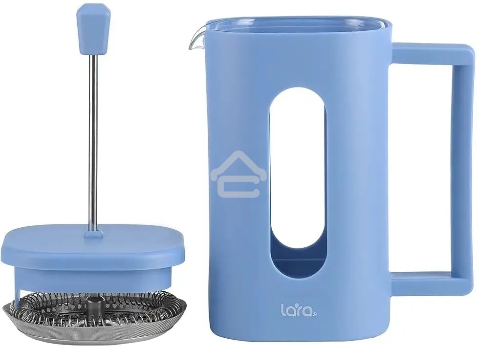 Френч-пресс LARA LR06-57-600 0,6 л, жаропрочное боросиликатное стекло