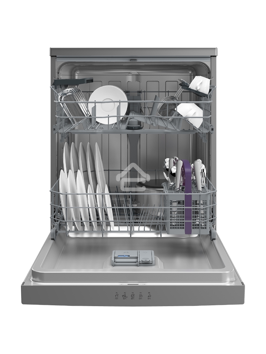 Посудомоечная машина Beko BDFN15421S, серебристая, 59.8 см, 14 компл., 49 дБ, класс A