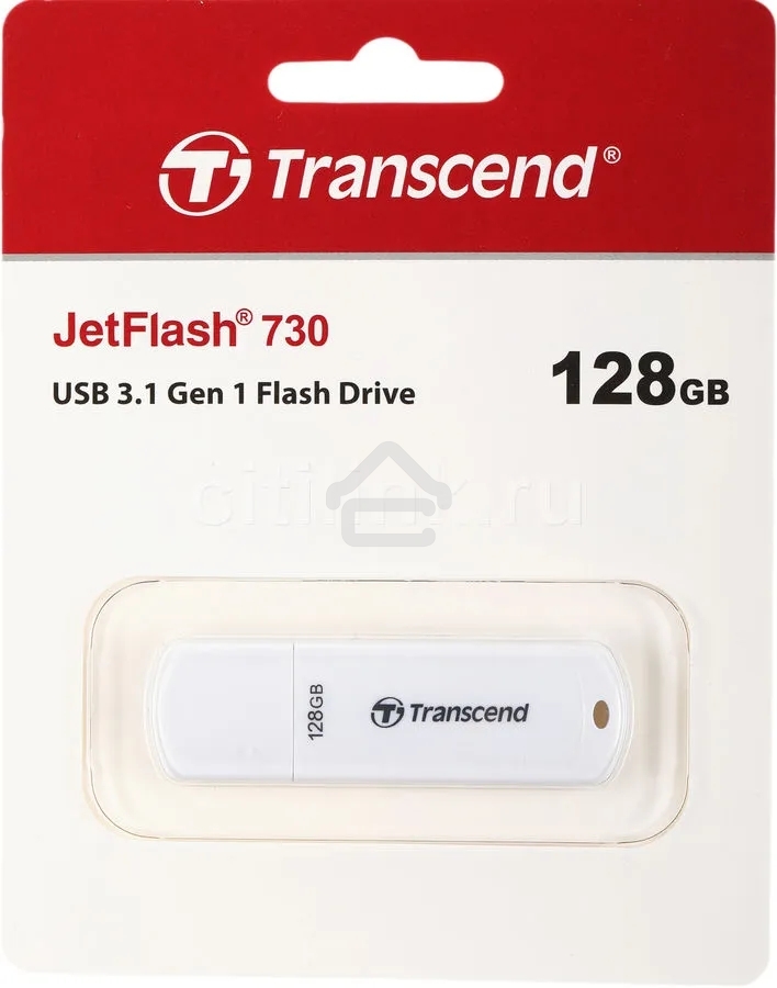 Флешка USB R/W R/W Transcend 128Gb Jetflash 730 TS128GJF730 USB3.0 белый