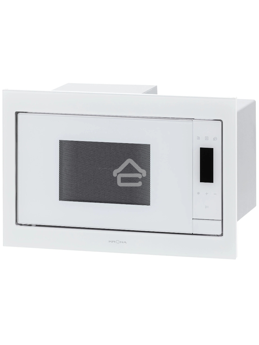 Микроволновая печь встраиваемая Krona ESSEN 60 WH DOTS белый, 31 л, 1000 Вт, переключатели - сенсор