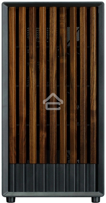 Компьютерный корпус Zalman P10 NAMU, MATX, BLACK, WINDOW, FRONT COVER WALNUT, 2x3.5