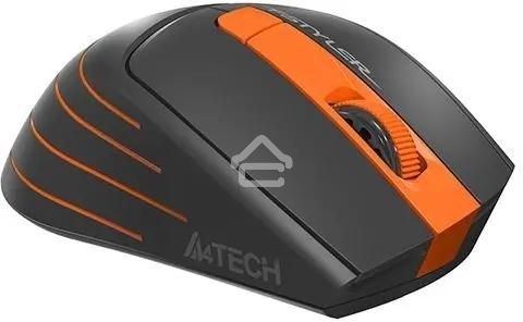 Мышь беспроводная A4Tech Fstyler FG30S серый/оранжевый, 2000 dpi, радиоканал, USB, кнопки - 6