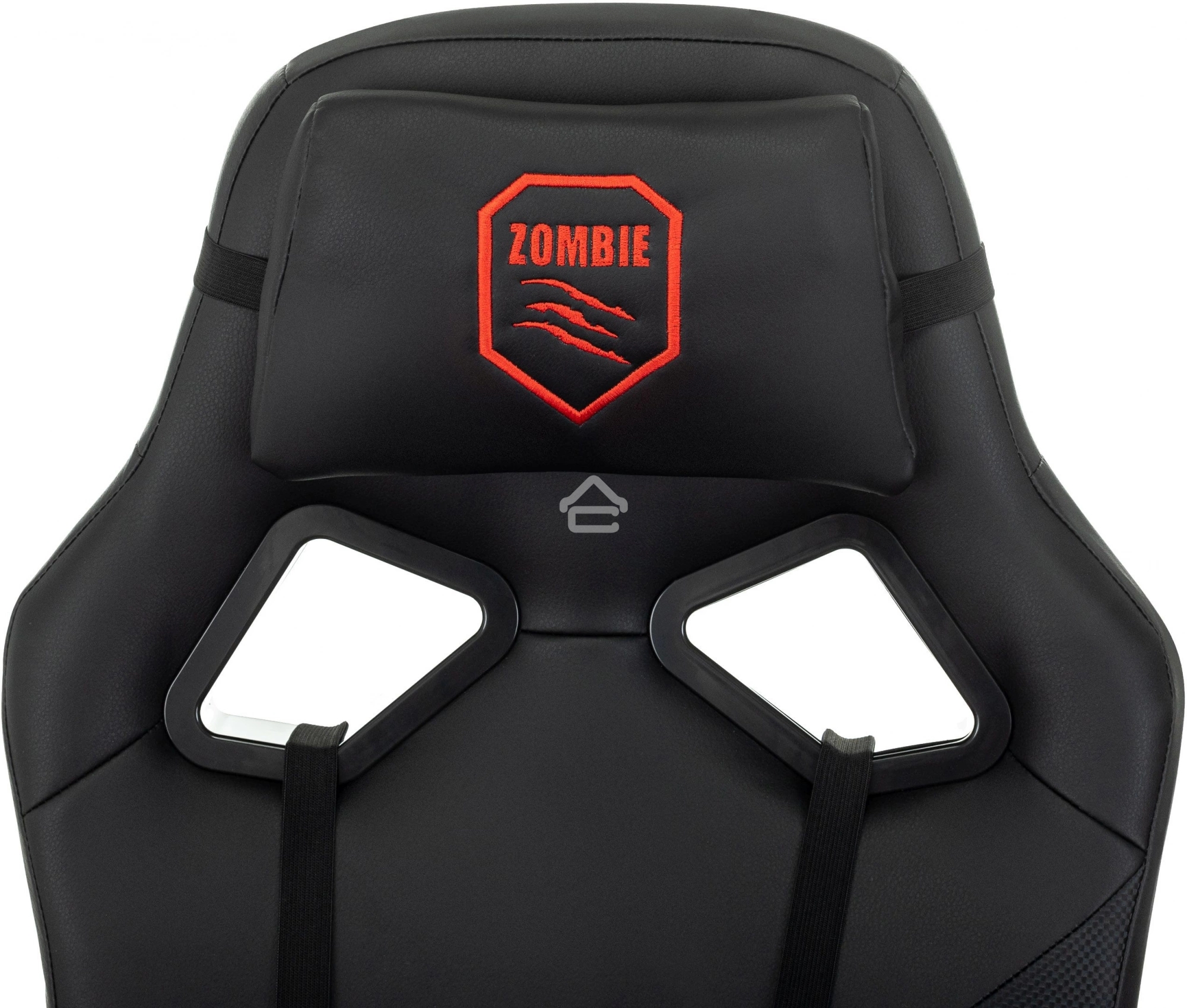 Кресло игровое Бюрократ Zombie 300 черный эко.кожа крестов. пластик